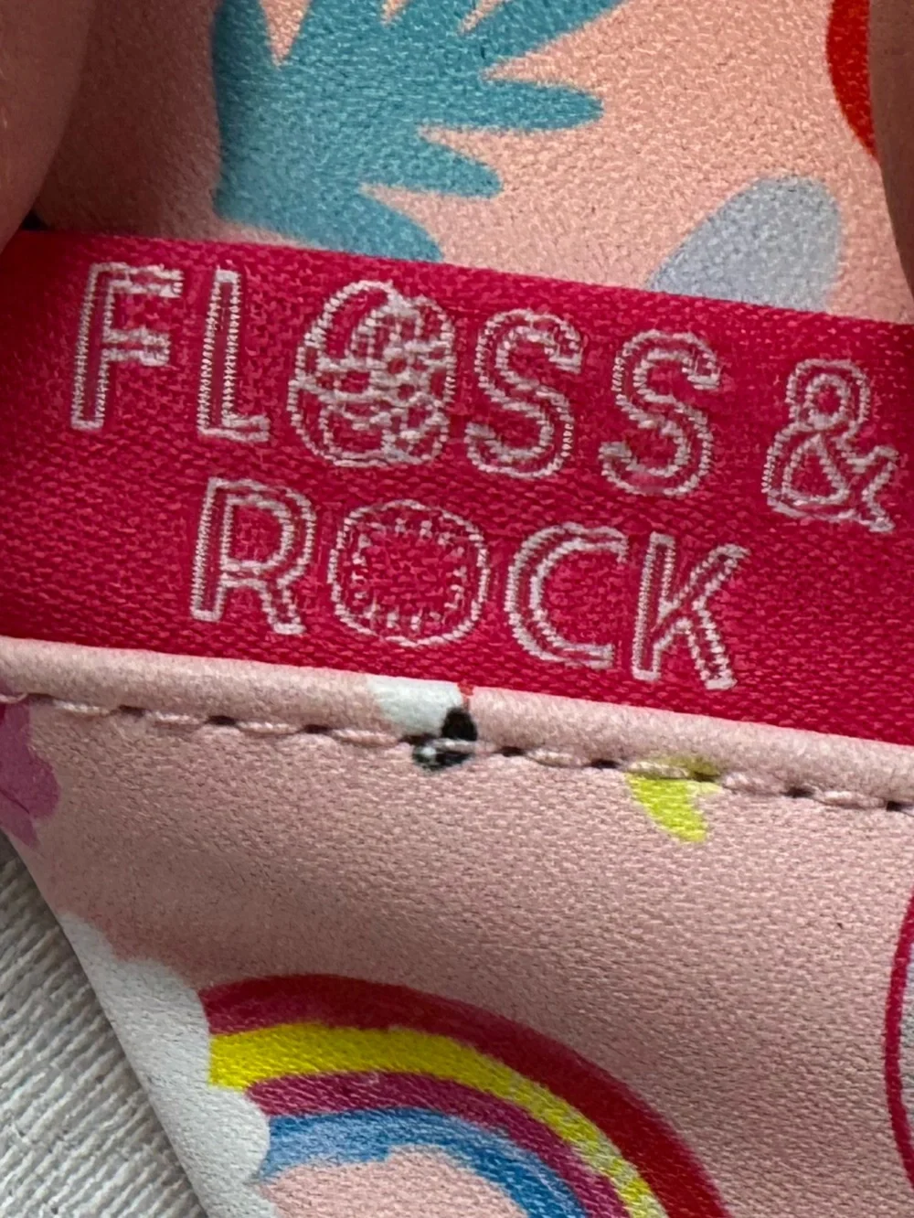 Kids Unicorn Rainbow Fanny Pack - Pink Floss and Rock.
